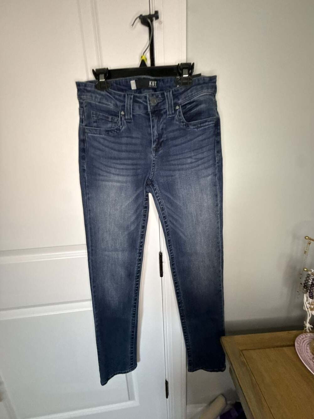 KUT from the Kloth Stevie Straight Leg Dark Wash Denim Jeans Women's Size 2
